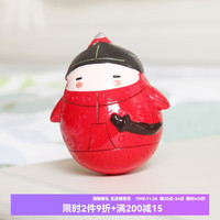 本宫好物八旗转转娃不倒翁玩具创意摆件国风文创女感恩节 正红旗
