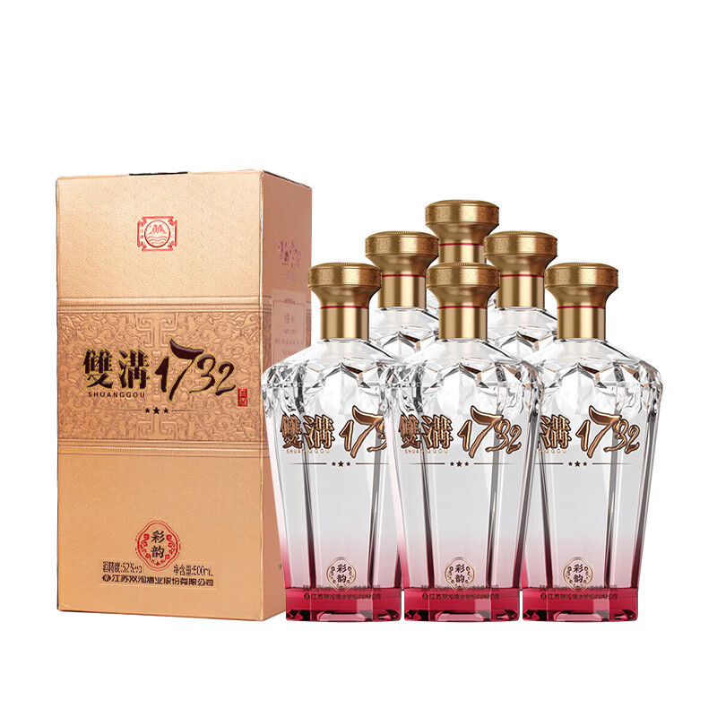 双沟1732 彩韵52度500ml*6瓶整箱装浓香型白酒喜宴多少钱-什么值得买