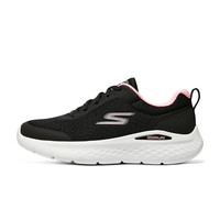 Skechers斯凯奇男女鞋轻便跑步鞋引跑者舒适百搭缓震运动鞋 女款-黑色/粉红色/BKPK 38.5
