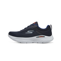 Skechers斯凯奇男女鞋轻便跑步鞋引跑者舒适百搭缓震运动鞋 男款-海军蓝色/橘色/NVOR 43