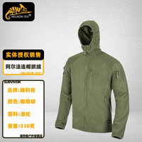 HELIKON 赫利肯HELIKON ALPHA格子绒L3户外登山运动轻抓绒衣 橄榄绿连帽款 L(高175-185cm 重170-190斤)