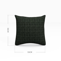 曲美家居包豪斯中古风现代家用客厅设计师侘寂风休闲疯马皮沙发椅 织布艺 松针绿-靠包【35天】