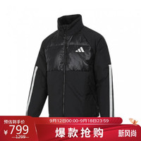 阿迪达斯 （adidas）男子 运动型格系列 LW DOWN JKT 羽绒服 JG5923 A/S 黑色