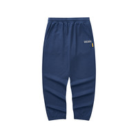 【王星越同款】斯凯奇2024秋季男女款加绒休闲宽松运动长裤 【常规款】男款-海军蓝/00DU/L324M071 XXL
