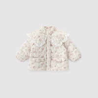 巴厘小猪女童冬季加厚保暖2024宝宝夹棉外套公主风棉袄儿童 小樱花 120cm