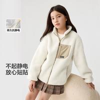 校服持久抗静电摇粒绒儿童外套男童女童2024秋冬童装