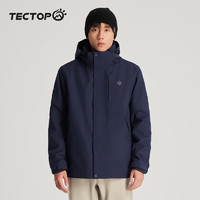 探拓探拓（TECTOP）冲锋衣三合一防寒保暖户外登山服 藏青 S 