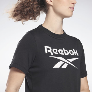 Reebok锐步女子TEE综合训练运动大LOGO圆领短袖T恤 HB2271 2XS(150/76A)