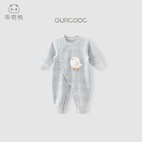 婴幼儿长袖连体衣春秋季家居哈衣爬服男女宝宝睡衣新生儿秋装衣服