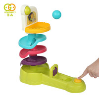 谷雨儿童玩具早教投篮转转乐3-6个月婴儿轨道宝宝玩具 谷雨欢乐篮球架6939