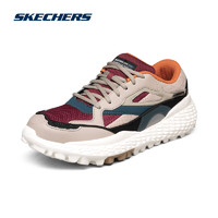 斯凯奇（Skechers）秋季男鞋轻便机能怪兽鞋系列潮流老爹鞋舒适百搭日常运动休闲鞋 灰褐色/多彩色 42.5