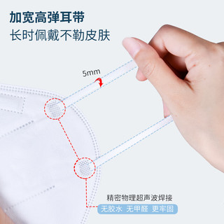 博洛N95级医用防护口罩 独立包装无菌 一次性n95型口罩医用灭菌防尘成人 成人N95白色50只/盒