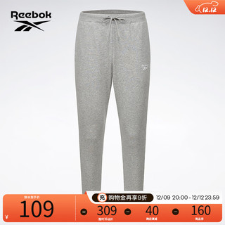 Reebok 锐步 官方男子PANTS经典系带束脚LOGO百搭舒适运动休闲卫裤 GR8492 A/XL