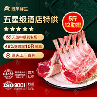 滩羊鲜生【烧烤季】宁夏滩羊肉 生鲜原切法式羊排雪花排烤羊排烧烤食材 12肋法式羊排5斤