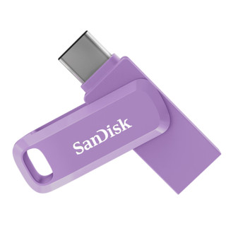 SanDisk 闪迪 64GB Type-C USB3.2 U盘 至尊高速DDC3丁香紫 读速150MB/s手机笔记本电脑双接口优盘