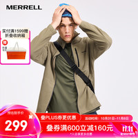 迈乐（Merrell）运动户外男款抓绒衣外套保暖透气舒适上衣外衣 MC2240028-CO072椒香咖 M