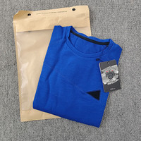 灰壳 男士三角羊毛长袖美利奴羊毛网眼速干保暖上衣户外登山跑步运动 宝蓝色 S 130斤以下