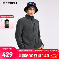 迈乐（Merrell）运动户外男款抓绒衣外套保暖透气舒适上衣外衣 MC2240028-GR103冷山灰 2XL