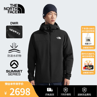 THE NORTH FACE 北面 保暖外套男SUMMIT巅峰系列Casaval透气防泼水24秋季|7UTA 4H0/宇宙黑 S