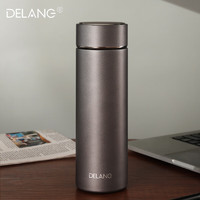 DELANG 德琅 保温杯 304不锈钢大容量 DL-8109 灰色500ml