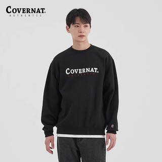 Covernat韩国潮牌绒感卫衣款休闲上衣圆领套头衫中性