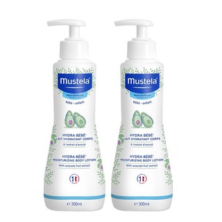 Mustela 妙思乐 婴幼儿贝贝保湿滋润面霜身体乳300ml*2 儿童秋冬滋养保湿润肤乳