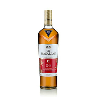 麦卡伦（MACALLAN）苏格兰洋酒单一麦芽威士忌 12年猪年礼盒装