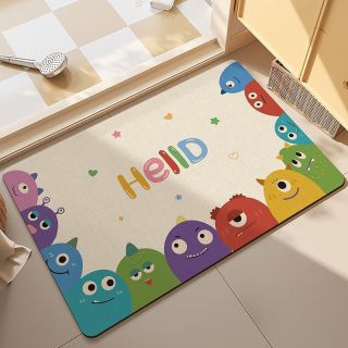 KAYE 浴室地垫 硅藻吸水防滑垫 厕所脚垫 40x60 cm