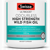 Swisse omega-3 1500mg 无腥味高浓度野生鱼油胶囊 400粒