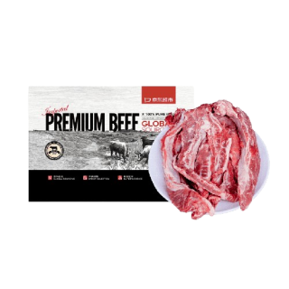 京东超市 海外直采进口原切牛胸部肋条 2斤