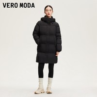 VERO MODA 羽绒服女2024秋冬新款90%白鸭绒连帽休闲运动简约中长款