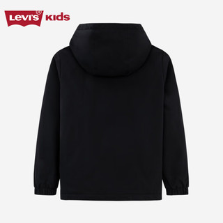 Levi's李维斯童装秋季儿童三防工装风衣儿童保暖摇粒绒外套 黑美人 160/80(XL)