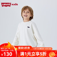 Levi's【新年系列】儿童红色卫衣2025年春季男童女童蛇年童装 糖果白 110/56