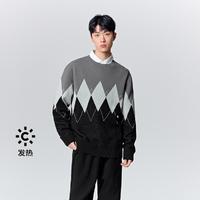 Semir 森马 男士提花宽松套头毛衫