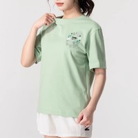 PUMA 彪马 T恤衫女2024夏季新款绿色印花休闲服半截袖上衣短袖626119