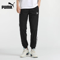 PUMA 彪马 裤子男裤2023新款运动裤跑步训练黑色休闲长裤599906-01