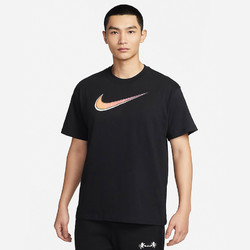 NIKE 耐克 短袖男夏新款LEBRON詹姆斯篮球运动宽松纯棉黑T恤FV8407-010