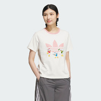 adidas 阿迪达斯 秋季女子运动休闲圆领透气舒适百搭短袖T恤JP1428