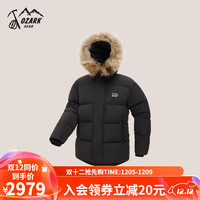 奥索卡 OZARK GEAR男士羽绒服 新品运动户外毛领连帽防风保暖加厚鹅绒外套156613