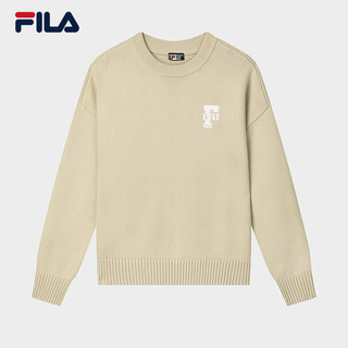 FILA 斐乐 官方情侣新年编织衫2024冬新时尚简约休闲舒适套头毛衣