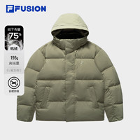 FILA 斐乐 FUSION斐乐潮牌羽绒服男2024冬季新款休闲宽松连帽保暖外套