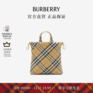 BURBERRY 博柏利 格纹托特手提包