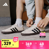 adidas 阿迪达斯 「T头鞋」VL COURT休闲板鞋德训鞋男女阿迪达斯轻运动 灰色/黑色/红色JS3003 37