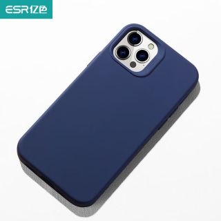 亿色 防摔 iPhone12ProMax液态硅胶壳 蓝色 -5个装