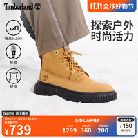 添柏岚（Timberland）女鞋24秋冬休闲高帮鞋厚底增高|A5RP4 A5RP4231/小麦色 38