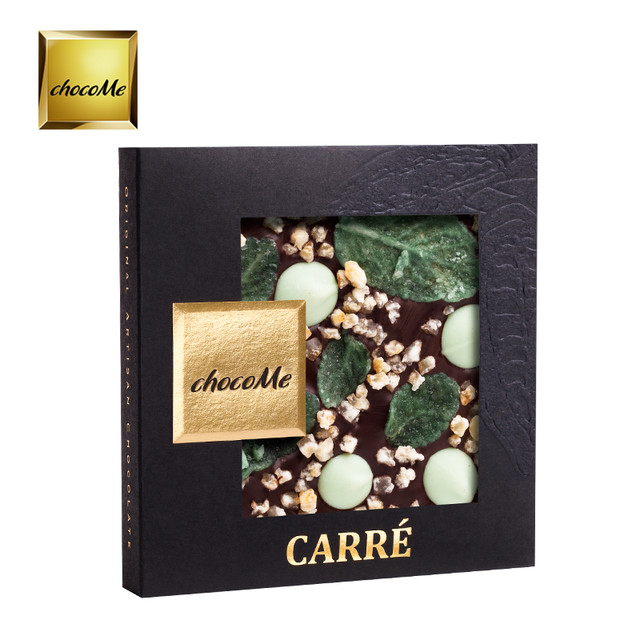 chocoMe 薄荷味果仁黑巧克力 50g 礼盒装