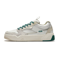 安踏C37板鞋丨经典撞色拼接潮流板鞋男冬季百搭滑板鞋运动鞋 数字雾灰/沙丘灰/石斛绿-1 41