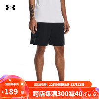 安德玛（Under Armour）春夏Launch男子7英寸跑步运动短裤1377003 黑色001 L