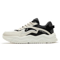 方升 361度鞋男女鞋2024秋冬潮流百搭复古鞋子运动休闲鞋 44 男款-【慕斯】羽毛白/燕麦奶