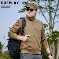 百亿补贴：DUEPLAY 春秋休闲夹克男士工装飞行夹克上衣宽松大码复工外套男装